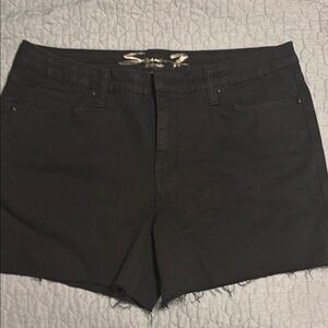 Seven Black Denim Shorts
